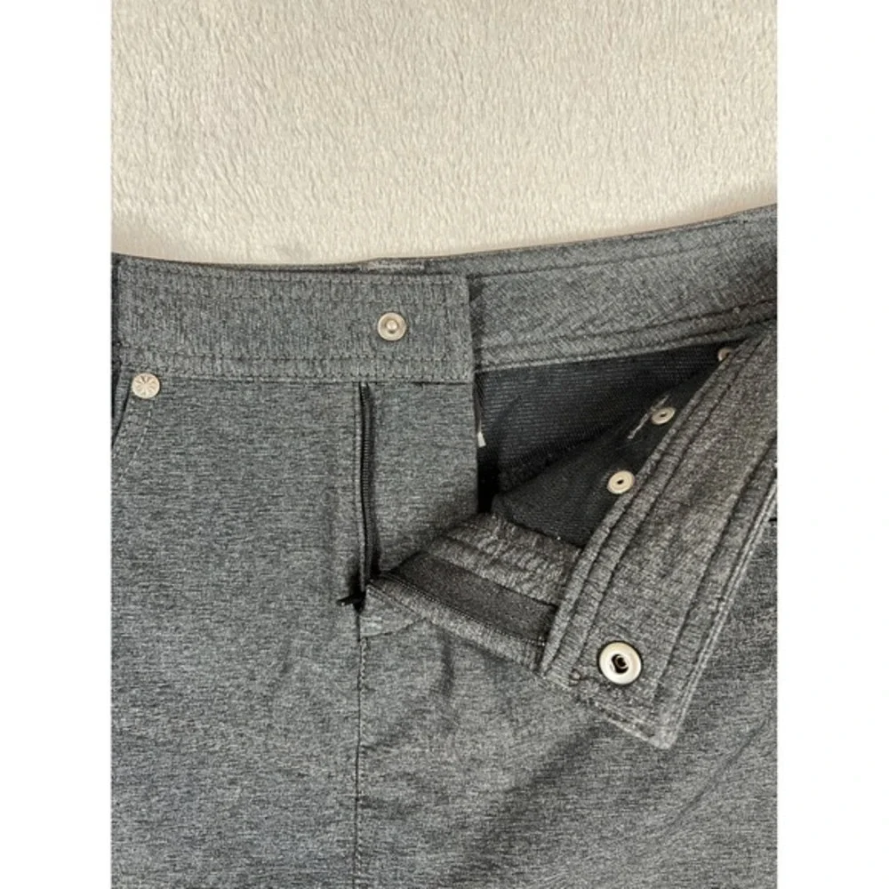 Athleta Take a Hike Side Snap Mini Skirt Charcoal Gray‎ Active Travel Skirt 2